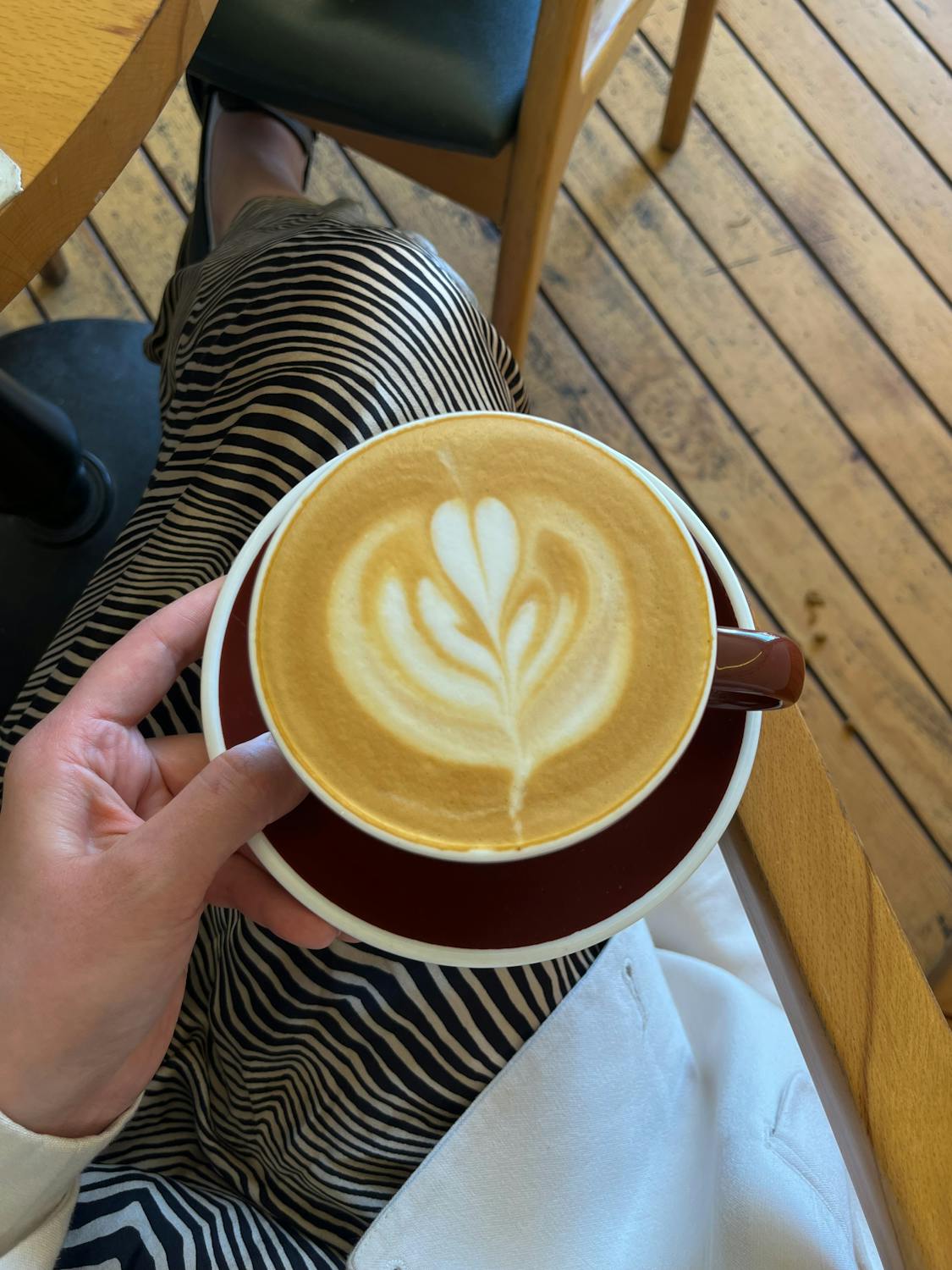 Artisan latte art at StarCoffee